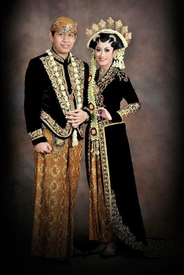 baju nikah adat solo