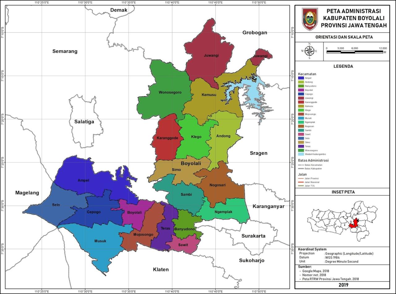kecamatan di boyolali