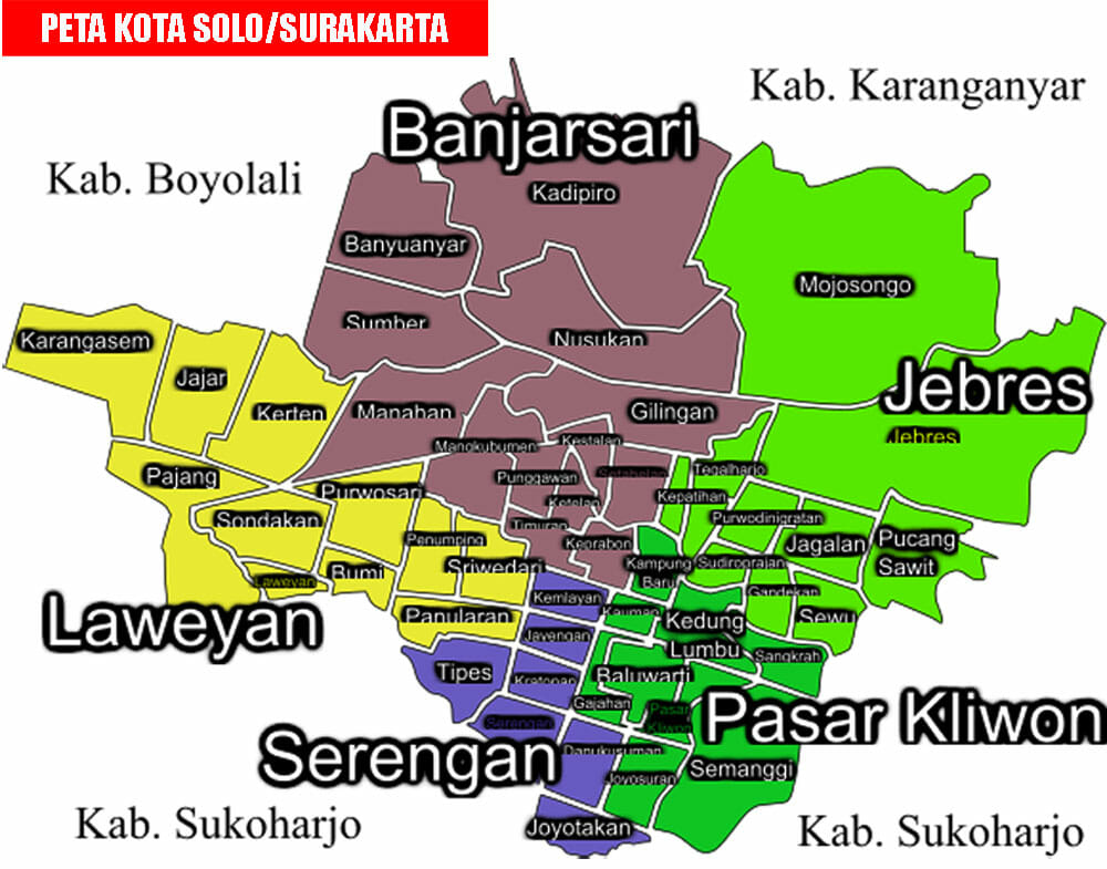 kecamatan di surakarta