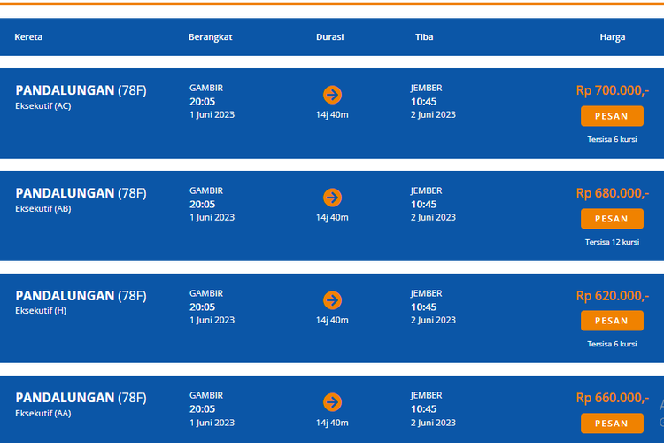 harga tiket kereta jakarta wonogiri