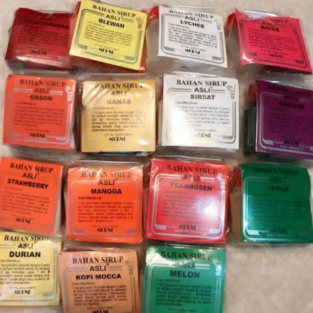 bahan sirup murni solo