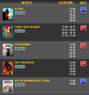 jadwal bioskop solo the park