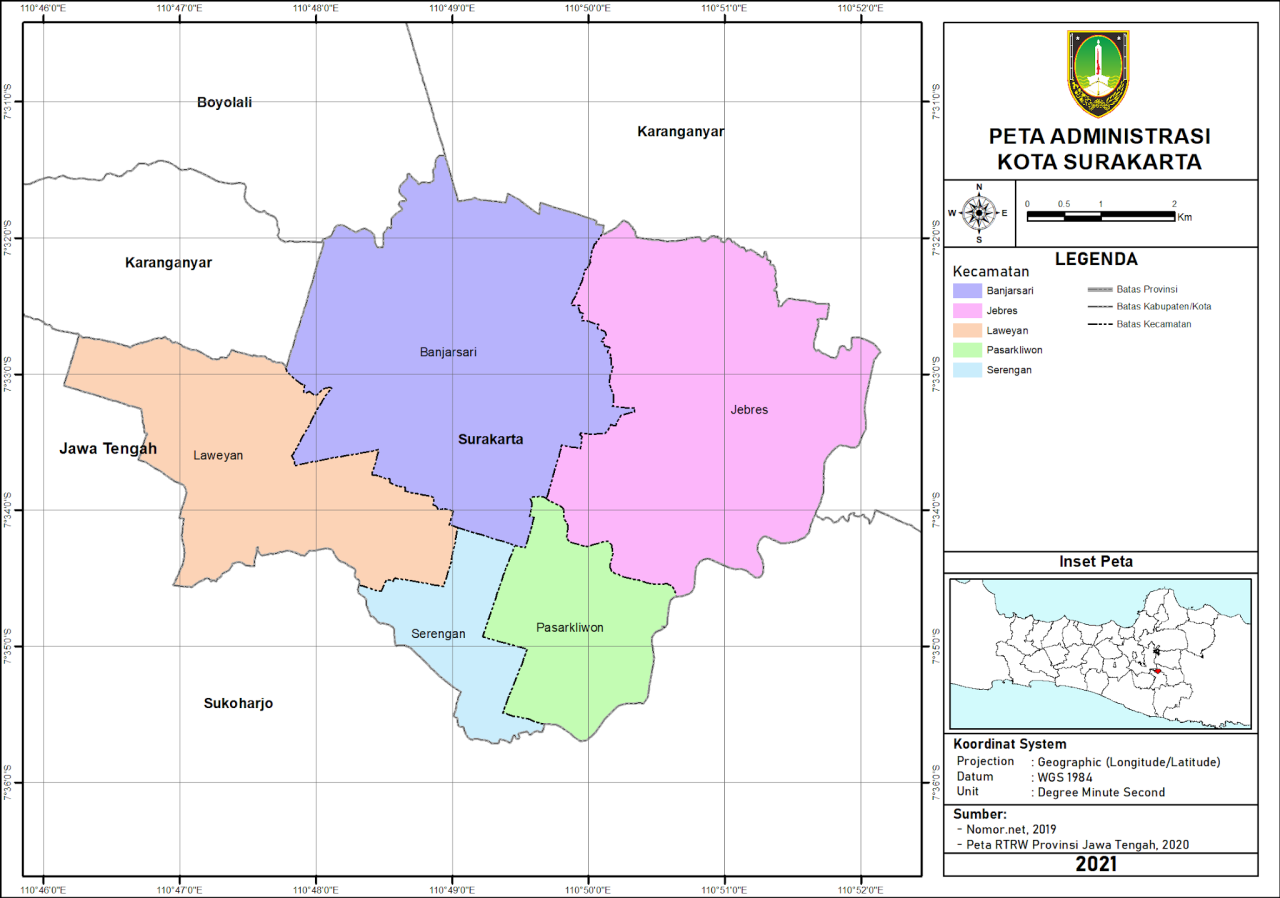 luas kota surakarta