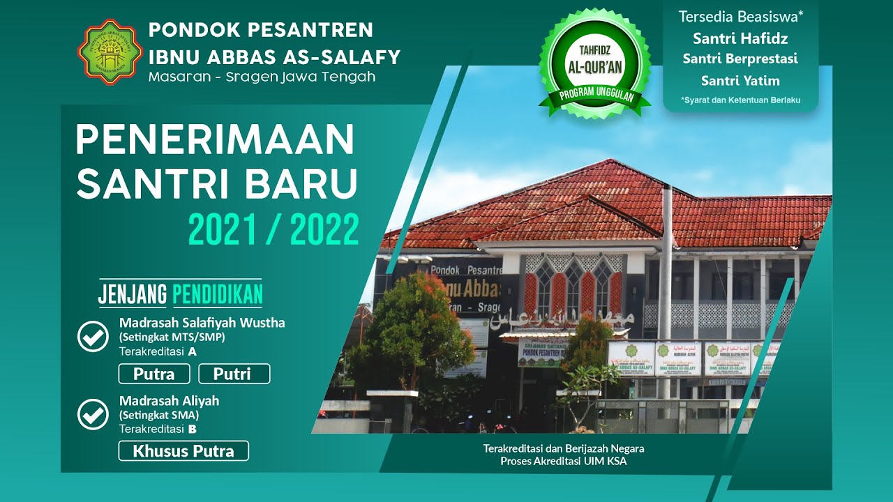 biaya masuk ponpes ibnu abbas sragen