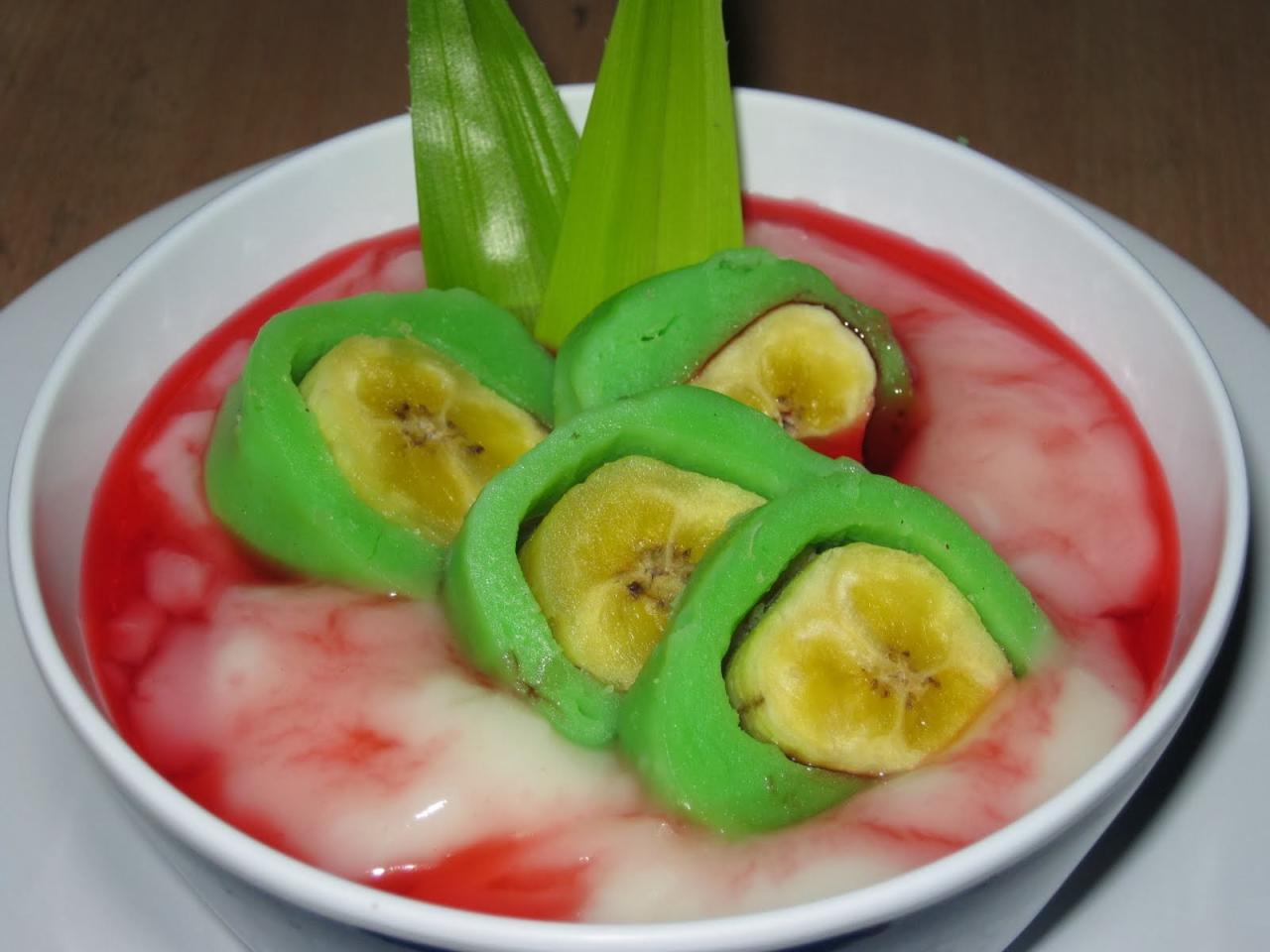 es pisang ijo di solo