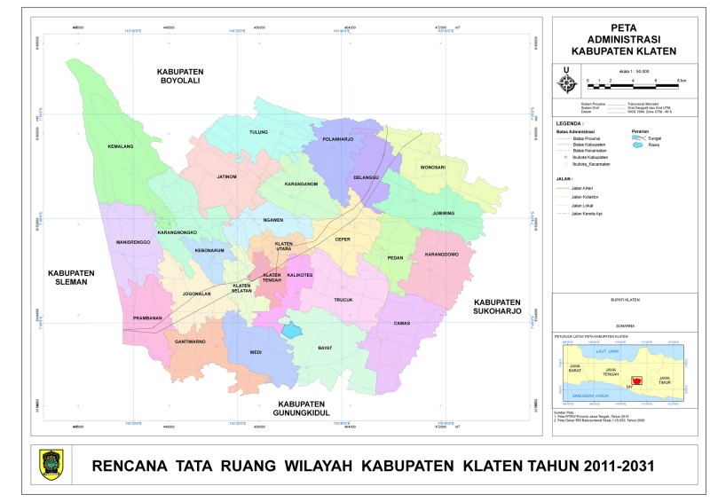 luas kabupaten klaten